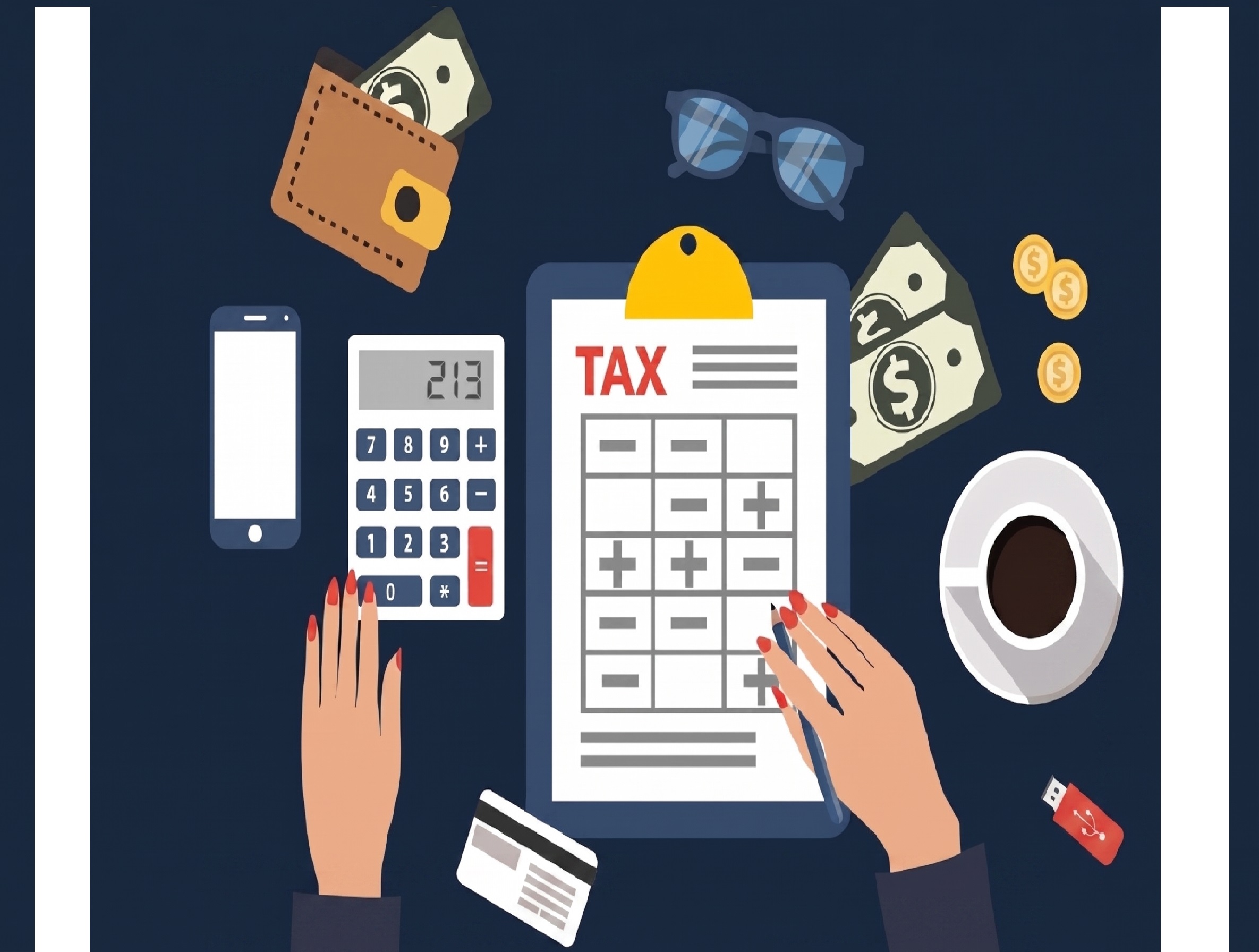 Tax & Accounting Services Illustration